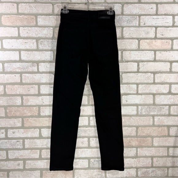 Everlane High Rise Slim Straight Button Fly Cigarette Jeans in Black Size 25 - Picture 10 of 12